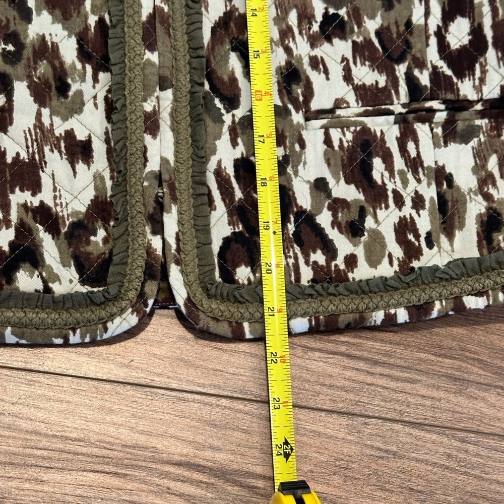 J Crew Quilted Lady Coat in Autumn Cheetah Size Medium - Picture 12 of 12